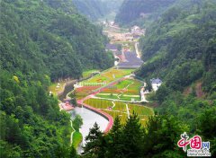 四川广元：曾家山花千谷开园迎客 游客蜂拥而至